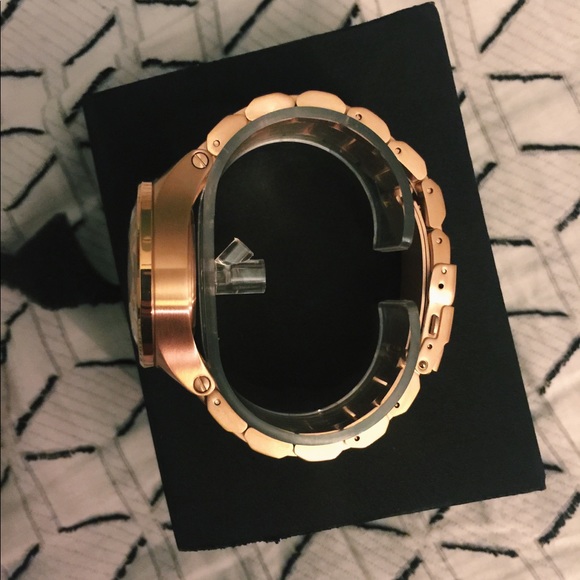 Nixon Facet 38 all rose gold watch